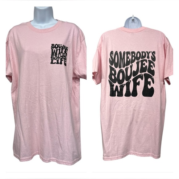 Gildan Tops - 🔥Boujee Wife tee size large